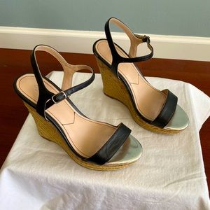 Charles David black espadrille sandals 36.5 or 6.5